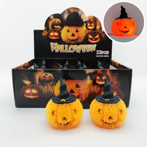 Sombrero de Bruja de Halloween con Calabaza Luminosa, Caja Sorpresa de Juguete Antiestrés, Decoración Espeluznante para Niños, Regalo para Fiestas de Halloween - Product Image 1