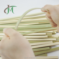 Brochettes plates jetables en bambou naturel avec revêtement en bambou, vertes, vente en gros de brochettes de barbecue de diverses spécifications
