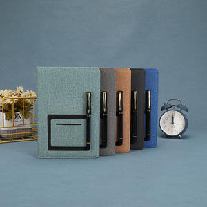 Vendeur chaud cahier A5 personnaliser planificateur couverture rigide collège ligné Journal affaires cahier en cuir PU avec poche - Product Image 3