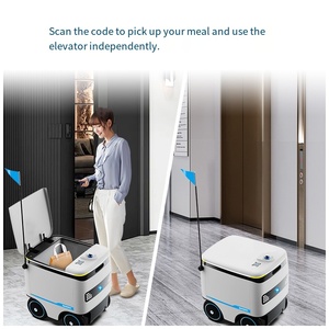 Robot de Reparto de Comida de 10 kg y 100 L, Carga Automática, Clasificación IP54, Robot Camarero para Interiores y Exteriores, Navegación Visual VSLAM, para Cafeterías, Pizzerías y Restaurantes - Product Image 3