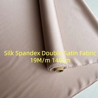 Meilleur tissu satiné double en soie et élasthanne coloré de 19 mommes pour robes, vêtements de nuit, vêtements et draps pour femmes