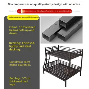 Cama litera metálica moderna lista para enviar, entrega rápida, estructura de cama doble de acero para vendedores en línea - Product Image 6