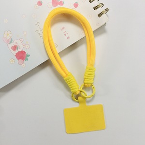 Boho macrame Keychain Vòng tay điện thoại quyến rũ chuỗi handmade điện thoại di động dây đeo cổ tay dây buộc với Tether Tab cho hầu hết các điện thoại di động - Product Image 3
