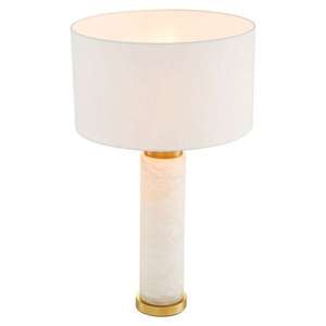 Lampe de table en marbre E27 LED 220V avec interrupteur pour la décoration du salon et de la chambre - Product Image 1