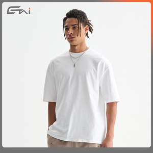 Wholesale 100% Cotton Blank Oversized Tshirt 240G Heavy Weight Custom <strong>3d</strong> Logo Men Tee <strong>T</strong> <strong>Shirt</strong> - Product Image 6