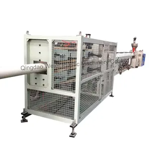 Línea de producción de tuberías de agua fría, máquina de fabricación de tuberías de plástico, PVC, individual, doble, tres capas