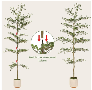 OH ARTS Faux <span class=keywords><strong>Olivier</strong></span> Noir Artificiel Shady Lady, Plante en Pot Réaliste à Feuilles Perpétuelles pour Intérieur, Extérieur, Salon, Jardin, Hôtel, Salle d'Exposition - Product Image 4