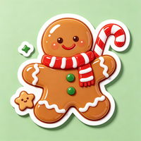 Autocollant décoratif tendance Haoxuan pour sapin de Noël, étiquette de cadeau festif de Noël, emballage de Noël, décoration de vacances, style rétro