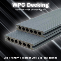 Planches de terrasse en composite WPC co-extrudé, résistantes aux intempéries, en plastique et bois, pour l'extérieur, résistantes aux UV