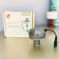 Foyer de Narguilé Électrique Arabe Chauffant pour Shisha, Support de Charbon Électronique Sain, Bol à Fumer pour Narguilé Intérieur Sans Charbon