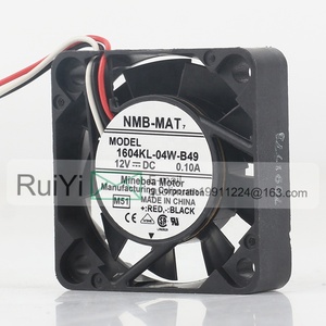 เครื่องแปลงกราฟิกการ์ด0.10A 3สาย NMB 5V 24V 48V DC 12V AC EC 4010 40X40X10MM คอมพิวเตอร์กราฟิกเงียบ4ซม. พัดลมระบายความร้อน<span class=keywords><strong>1604KL</strong></span>-<span class=keywords><strong>04W</strong></span>-<span class=keywords><strong>B49</strong></span> - Product Image 4
