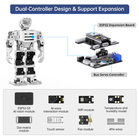 Tony Pi 20 DOF Servos AI Vision & SLAM Raspberry Pi 4B Python/ROS STEM Educación Robot humanoide Kit Kits de módulos electrónicos