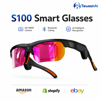 Gafas con Cámara IA S100, 13MP, Transmisión WiFi6, Asistente de Voz, Traducción en Tiempo Real, Grabación, Gafas Inteligentes