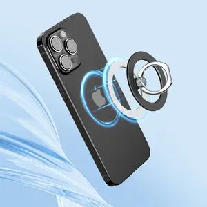 Magnetic Phone Ring Holder For Magnetic Finger Phone Ring Stand Holder Magnet Ring Grip Compatible With Iphone