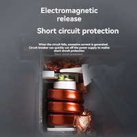 Disjoncteur modulaire Chint MCCB RCBO 2P 3P 4P, unité de déclenchement thermique-magnétique 6kA 50/60Hz 6-125A, protection contre les fuites à la terre pour