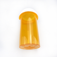 Flacon à pilules en plastique à sécurité enfant, cylindre personnalisé à clic, flacon réversible pour médicaments, conteneur d'emballage, sérigraphie