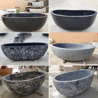 Marbre italien Pierre naturelle Adulte pour baignoire Moderne Autoportante Whirlpool Facile pour les hôtels Pièces de rechange pour robinets