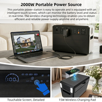 Station d'alimentation de secours télécom 1000W, 1280Wh LiFePO4 6000+ cycles avec charge solaire, 4 prises CA à onde sinusoïdale pure, Usine OEM