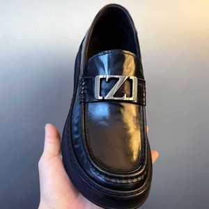 Nuove Scarpe Casual da <span class=keywords><strong>Uomo</strong></span> in Pelle, Traforate, con Suola Spessa, Traspiranti, Antiscivolo, Slip-On, Punta Tonda, Tinta Unita, Mocassini Stile Tods - Product Image 2