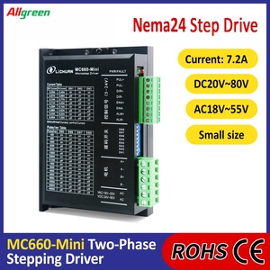 ไดรเวอร์สเต็ปเปอร์มอเตอร์ Allgreen 2 เฟส Nema24 DC24V~80V/AC18V~55V 7.2A 400~51200ppr แบบ Open Loop สำหรับเครื่องเลเซอร์ - Product Image 2