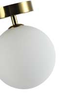 Plafonnier LED moderne et simple de style nordique avec verre et fer, température de couleur multiple, à montage en surface pour la maison et le bureau