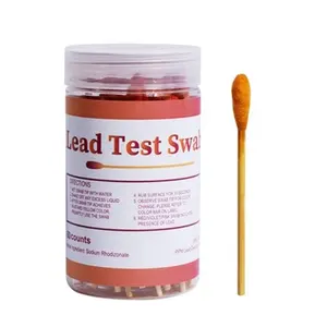 Lood Verf Test Kit Swabs Voor Alle Geschilderde Oppervlakken, Keramiek, Gerechten, Metalen Wattenstaafje Test Kit