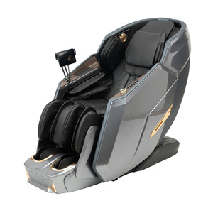 Sonic Mechanism Massage Chair Full Body SL Guide Rail Zero Gravity Home Massager Silver Gray Plug In One Piece - Product Image 3