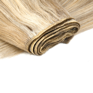 Extensions de cheveux humains vierges à 100 %, tissées à la machine, double épaisseur, cheveux Remy, à coudre, vente en gros, directement de l'usine, lisses - Product Image 1