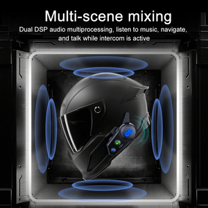 Y8XオートバイヘルメットBTインターホンヘッドセット500Mミキシング音楽共有音声アシスタントIP56ダスト防水 - Product Image 5