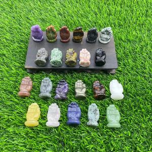 3cm Crystal Carvings Gemstones Buddha Hands Customized Available Crystal Craft <b>Gift</b> Souvenir Healing Stones - Product Image 1