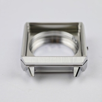 Boîtier de montre pour homme sur mesure 38,4x49,55 mm, best-seller, verre saphir, étanche 5 ATM, compatible avec le mouvement ETA 7750-01, OEM