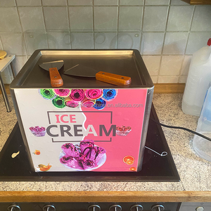 Nhà Máy Giá chất lượng hàng đầu mini chiên kem cuộn máy Ice Roll Máy thái lan phong cách cuộn chiên Máy làm kem - Product Image 3