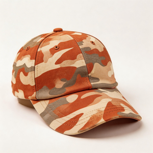 Gorra de Béisbol Ajustable de 6 Paneles con Estampado de Camuflaje, Estilo Vintage, Urbana, Deportiva, a Rayas, Estilo Y2K - Product Image 1