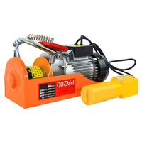 Tragbarer PA200 Mini-Elektrohebezug 100kg 200kg mit Doppelhaken-Design 220V Haushalts-Kleinhebevorrichtung
