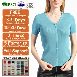 Thiết Kế 2024 Nhà Máy Mùa Hè Xu Hướng Của Phụ Nữ Mỏng Đan Cardigan Áo Len Thời Trang Giản Dị Skinny Phụ Nữ Của Màu Rắn Nút Áo Len