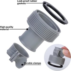 Adaptateur <span class=keywords><strong>de</strong></span> <span class=keywords><strong>pompe</strong></span> <span class=keywords><strong>de</strong></span> filtration pour <span class=keywords><strong>piscine</strong></span> <span class=keywords><strong>Intex</strong></span>, connecteur <span class=keywords><strong>de</strong></span> <span class=keywords><strong>tuyau</strong></span> <span class=keywords><strong>de</strong></span> type B, compatible avec les tuyaux <span class=keywords><strong>de</strong></span> <span class=keywords><strong>piscine</strong></span> flexibles <span class=keywords><strong>de</strong></span> 1,25 pouce et 1,5 pouce, compatible avec l'eau salée - Product Image 4