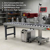 Machine de marquage laser à fibre volante haute précision 30W 50W pour pièces automobiles et composants de moteur, gravure sur métal, prise en charge DXF/PLT/DWG