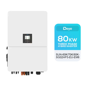 สำหรับ SUN-80K-SG02HP3-EU-EM6 ระบบไฮบริดโซลาร์เซลล์ แรงดันไฟฟ้าเข้า 220V แรงดันไฟฟ้าออกสูง ประสิทธิภาพ 80% ระบบสามเฟส พร้อมระบบตรวจสอบระยะไกล SUN-80K-SG02 - Product Image 1