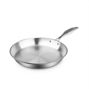 Sartén de acero inoxidable de 36 cm para cocinas de inducción con mango para cocinas domésticas - Product Image 1