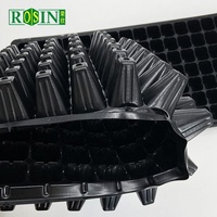 Plateau de Plantation en Plastique Noir Personnalisé et Réutilisable pour Pépinière, 128-200 Cellules, pour Semis de Légumes