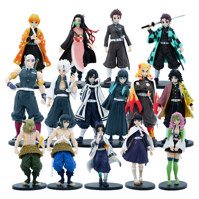 HUAYI demon slayer action figure target demon slayer action figure demon slayer 16 models kimetsu no yaiba anime