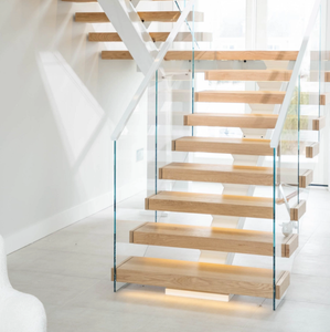 <span class=keywords><strong>Escaleras</strong></span> de larguero mono prefabricadas <span class=keywords><strong>con</strong></span> iluminación <span class=keywords><strong>LED</strong></span> iluminada que se adaptan a diferentes barandillas - Product Image 4