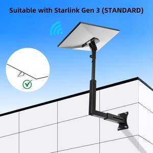 Support mural réglable Starlink Gen 3 avec adaptateur de tuyau Gen 3 pour kit Internet Starlink Gen 3, emballage pour vente par correspondance - Product Image 3