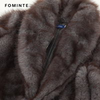 Manteau long en fausse fourrure pour homme, coupe ample, tendance, vêtement de mode, vêtement d'extérieur chaud et luxueux, veste décontractée