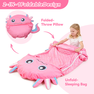 Tappetino per il Sonno Personalizzato per Bambini, Sacco a Pelo Morbido a Forma di Animale <span class=keywords><strong>3</strong></span> in 1, Tappetino per Dormire, Personaggio Morbido per Giocare, <span class=keywords><strong>Regalo</strong></span> per Asilo Nido, Scuola Materna, Scuola dell'Infanzia - Product Image 6