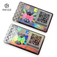 Autocollant holographique avec code QR personnalisé en 3D, numéro de série, étiquette de sécurité anti-effraction