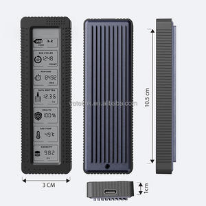 Carcasa para SSD NVMe M2 con Pantalla LCD, Aleación de Aluminio y Material ABS, USB C-C/C-A, Chipset REALTEK RTL9210 - Product Image 5