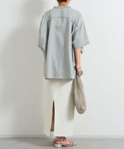 High Quality Women's Linen Denim Shirt with Double-<strong>Button</strong> Design and Anti-Pilling <strong>Function</strong> for Summer Offering OEM Services - Product Image 4