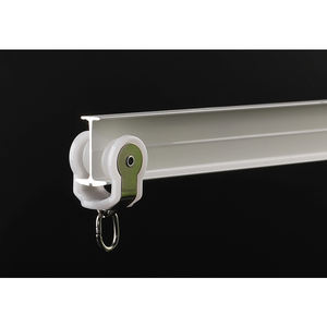 Échantillon gratuit Rail de rideau incurvé flexible moderne sur mesure Longueur personnalisée Rail de rideau d'angle en aluminium Accessoires de rails de rideau - Product Image 3