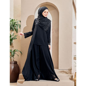 Solide couleur mariage islamique nouvel arrivage, manches cloche, Style le plus populaire, taille libre, <span class=keywords><strong>longue</strong></span> <span class=keywords><strong>robe</strong></span> Kimono Abaya Baju musulman Jubah - Product Image 6